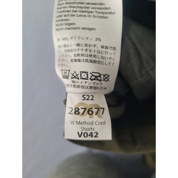 Outdoor Research Women's 4" Method Cord Shorts Size 6 Green Drawstring - Picture 10 of 11